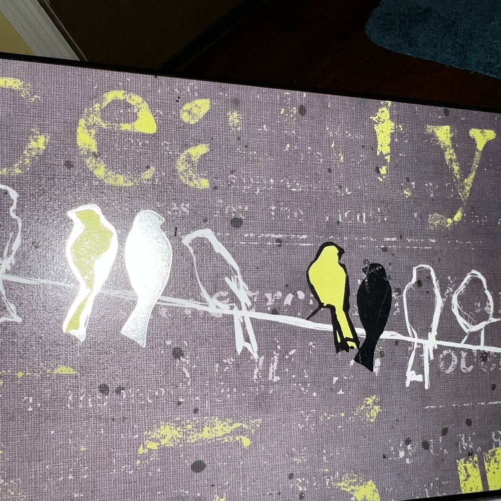 Beauty Birds on a Wire Design Wall Mounted Art - Picture 6 of 12